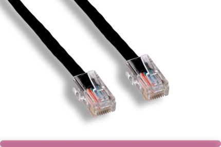 Black Color Non-Booted Cat 5e UTP Patch Cable