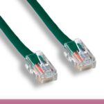 Green Color Non-Booted Cat 5e UTP Patch Cable
