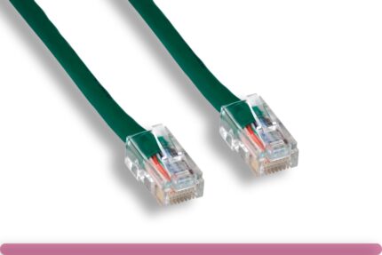 Green Color Non-Booted Cat 5e UTP Patch Cable