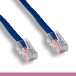 Blue Color Non-Booted Cat 5e UTP Patch Cable