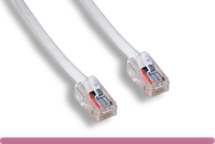 White Color Non-Booted Cat 5e UTP Patch Cable