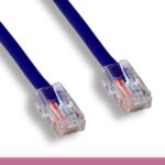 Purple Color Non-Booted Cat 5e UTP Patch Cable