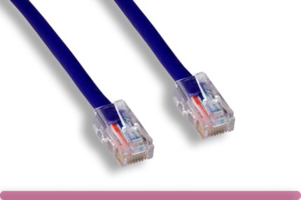 Purple Color Non-Booted Cat 5e UTP Patch Cable