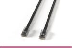 Non-Booted Black Cat 6 UTP Patch Cable