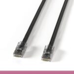 Non-Booted Black Cat 6 UTP Patch Cable