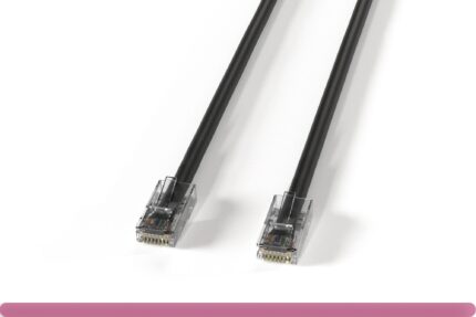 Non-Booted Black Cat 6 UTP Patch Cable