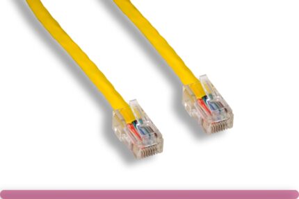 Yellow Color Non-Booted Cat 5e UTP Patch Cable
