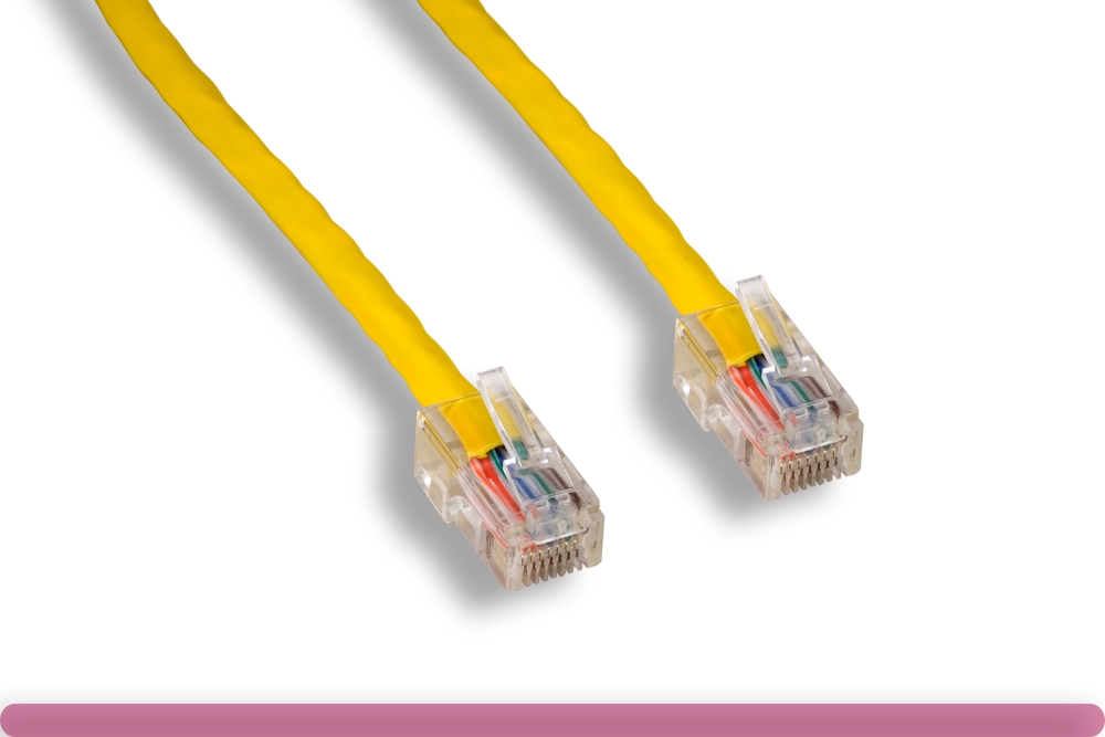 11x6-226xx.jpg Yellow Color Non-Booted Cat 5e UTP Patch Cable - Image 1
