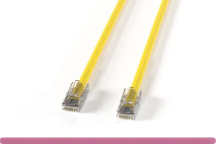 Non-Booted Yellow Cat 6 UTP Patch Cable