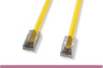 Non-Booted Yellow Cat 6 UTP Patch Cable - Image 2