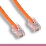 Orange Color Non-Booted Cat 5e UTP Patch Cable