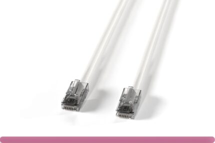 Non-Booted White Cat 6 UTP Patch Cable