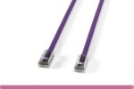 Non-Booted Purple Cat 6 UTP Patch Cable