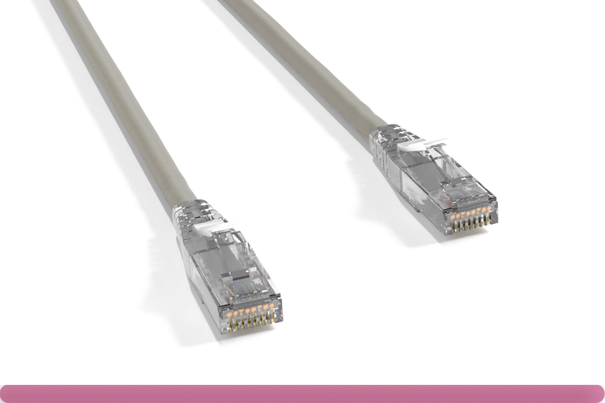 11x8-221xx-cb_1.jpg Cat 6 UTP Patch Cable with Clear Boot Gray Color - Image 1