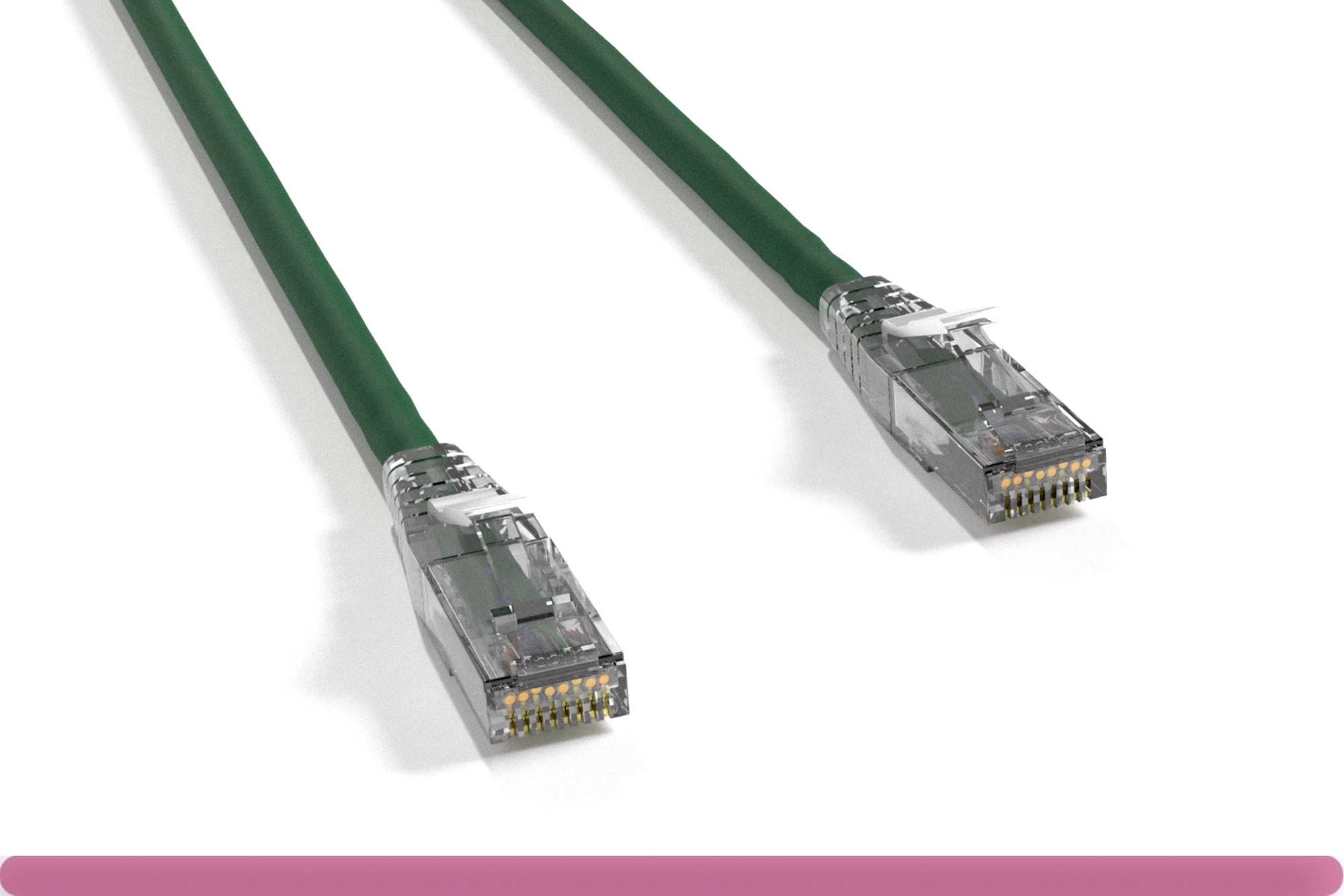 11x8-223xx-cb_1.jpg Cat 6 UTP Patch Cable with Clear Boot Green Color - Image 1