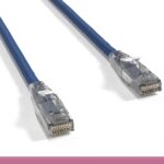 Cat 6 UTP Patch Cable with Clear Boot Blue Color