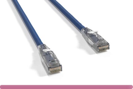 Cat 6 UTP Patch Cable with Clear Boot Blue Color