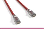 Cat 6 UTP Patch Cable with Clear Boot Red Color
