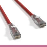 Cat 6 UTP Patch Cable with Clear Boot Red Color