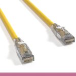 Cat 6 UTP Patch Cable with Clear Boot Yellow Color