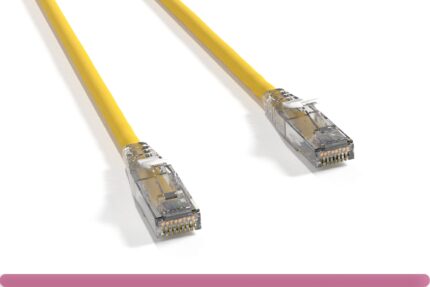 Cat 6 UTP Patch Cable with Clear Boot Yellow Color
