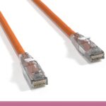 Cat 6 UTP Patch Cable with Clear Boot Orange Color