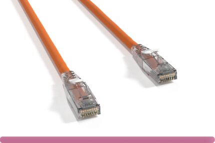 Cat 6 UTP Patch Cable with Clear Boot Orange Color