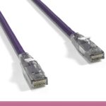 Cat 6 UTP Patch Cable with Clear Boot Purple Color