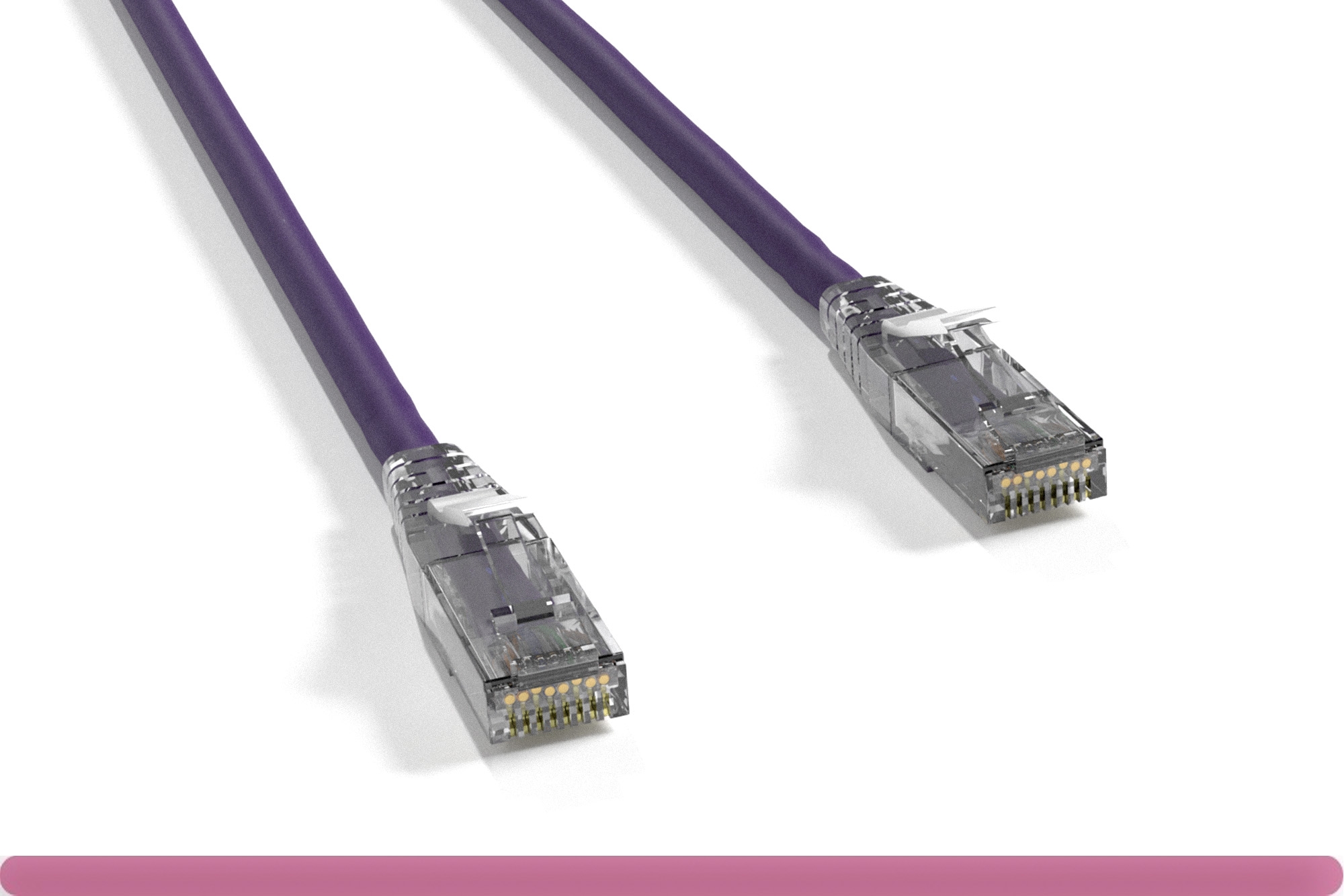 11x8-229xx-cb_1_1.jpg Cat 6 UTP Patch Cable with Clear Boot Purple Color - Image 1
