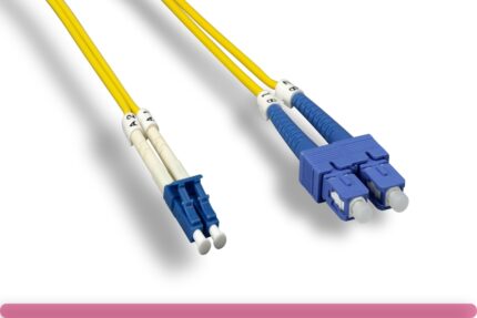 OS2 Duplex Single Mode LC / SC 9 /125 Fiber Optic Cable