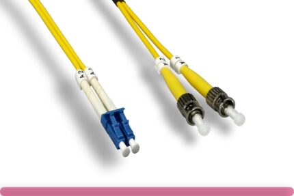 OS2 Duplex Single Mode LC / ST 9 /125 Fiber Optic Cable