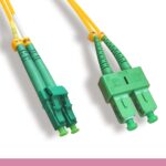 OS2 Duplex Single-Mode LC/APC to SC/APC 9 /125 Fiber Optic Cable