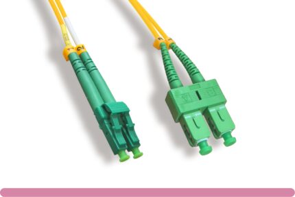 OS2 Duplex Single-Mode LC/APC to SC/APC 9 /125 Fiber Optic Cable