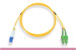 OS2 Duplex Single-Mode LC/UPC to SC/APC 9 /125 Fiber Optic Cable - Image 2