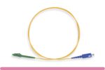 OS2 Simplex Single-Mode LC/APC to SC/UPC 9 /125 Fiber Optic Cable - Image 2