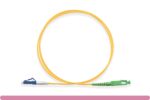 OS2 Simplex Single-Mode LC/UPC to SC/APC 9 /125 Fiber Optic Cable - Image 2