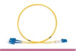 OS2 Short Boot 9/125 LC/SC UPC Duplex Single Mode Fiber Optic Cable - Image 2