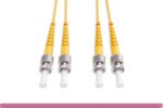 OS2 Short Boot 9/125 ST/ST UPC Duplex Single Mode Fiber Optic Cable - Image 3