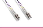 OM4 Standard LC/LC 10G Violet Duplex Multi-Mode Fiber Cable