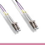 OM4 Standard LC/LC 10G Violet Duplex Multi-Mode Fiber Cable