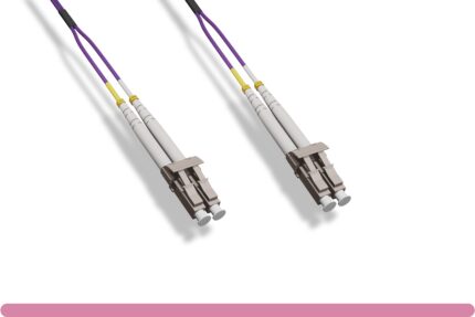 OM4 Standard LC/LC 10G Violet Duplex Multi-Mode Fiber Cable