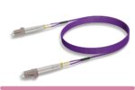 OM4 Standard LC/LC 10G Violet Duplex Multi-Mode Fiber Cable - Image 2
