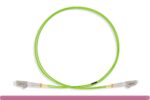 OM5 LC/LC UPC LSZH/OFNR Dual-Rated Multimode Fiber Optic Patch Cable Lime Green - Image 2