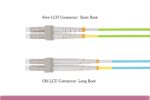 OM5 LC/LC UPC LSZH/OFNR Dual-Rated Multimode Fiber Optic Patch Cable Lime Green - Image 3
