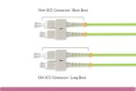 OM5 SC/SC UPC LSZH/OFNR Dual-Rated Multimode Fiber Optic Patch Cable Lime Green - Image 3