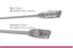 Gray Slim Cat 6 UTP Patch Cable - Image 2