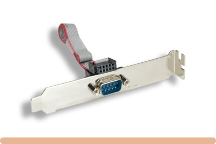 DB9 M to IDC10 F Serial Port Everex Cable with Bracket