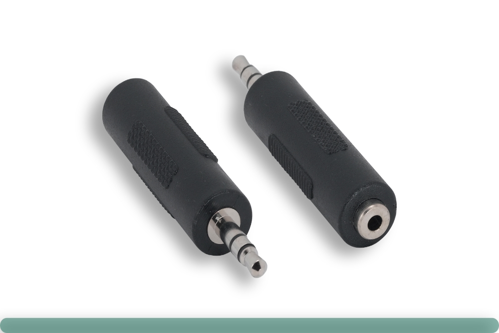 30a3-09200.jpg 3.5mm Stereo M To 2.5mm Stereo Female Adapter - Image 1