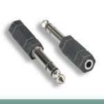 3.5mm Stereo F to 6.3mm (1/4") Stereo M Adapter