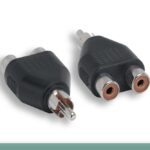 RCA M To RCA F x 2 Y Adapter